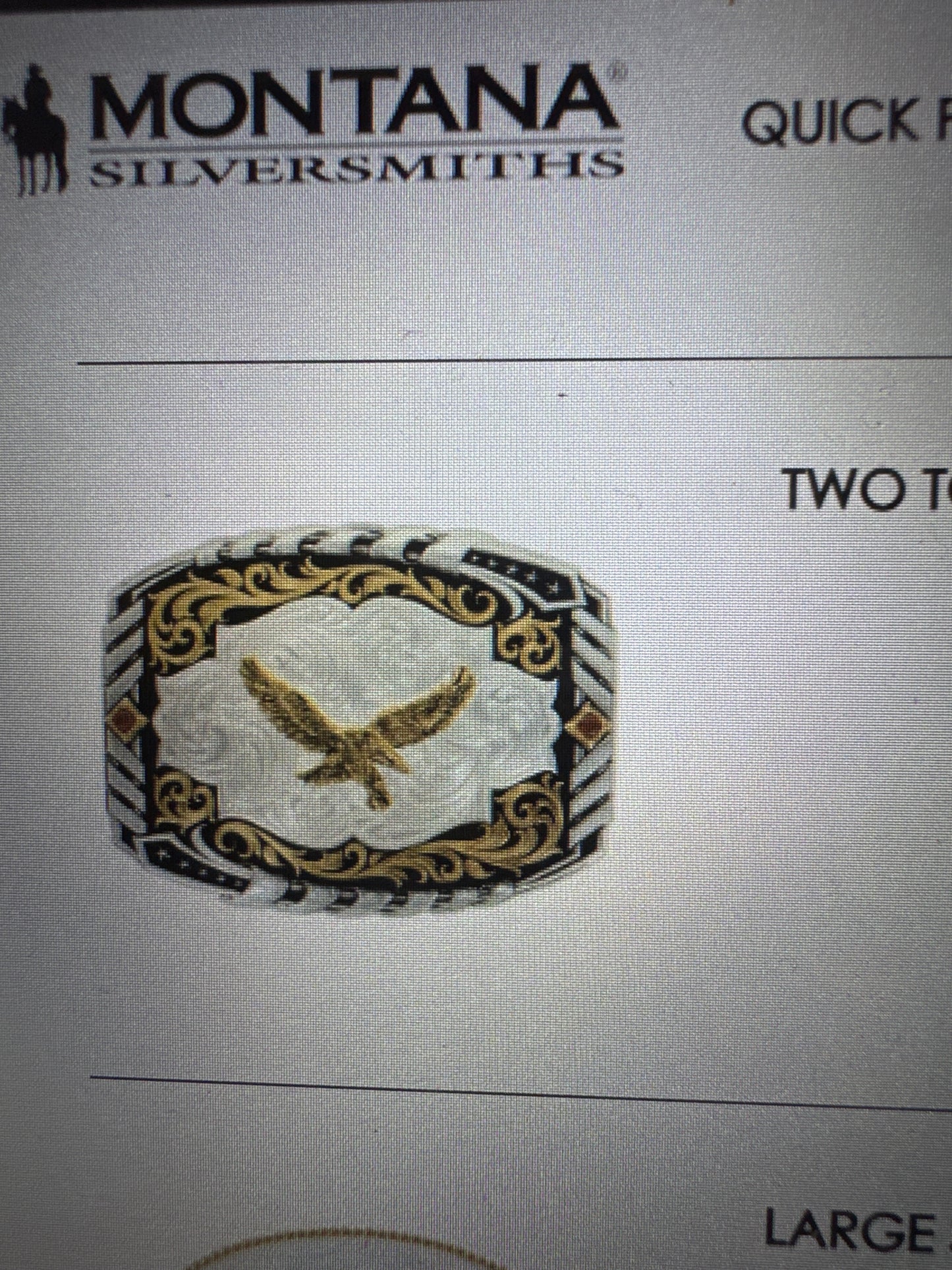 Cantle Roll Soaring Eagle Buckle
